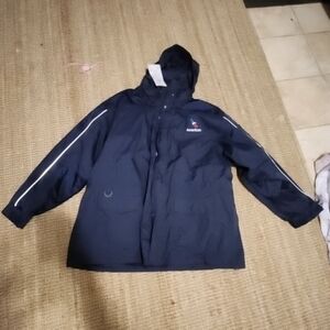 American Airlines Wearguard 3M Thinsulate Hooded Rain Jacket 2XL Dual Layer-NWT!